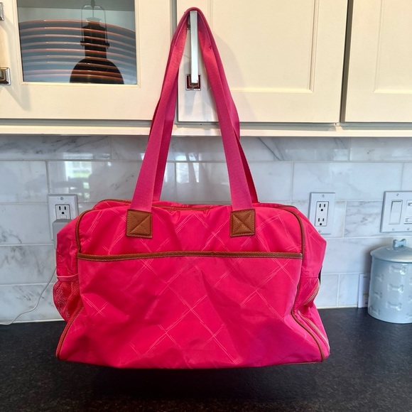 VERA BRADLEY LIGHTEN UP PREPPY POLLY YOGA SPORT BEACH GYM EXERCISE BAG - Picture 2 of 16